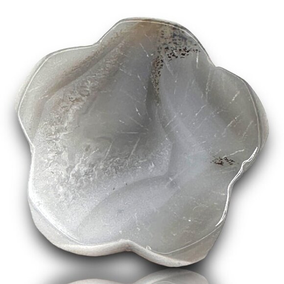Chalcedony Agate Flower Palmstone Stability Balance Absorbs Negative Energy NWOT - Picture 4 of 10